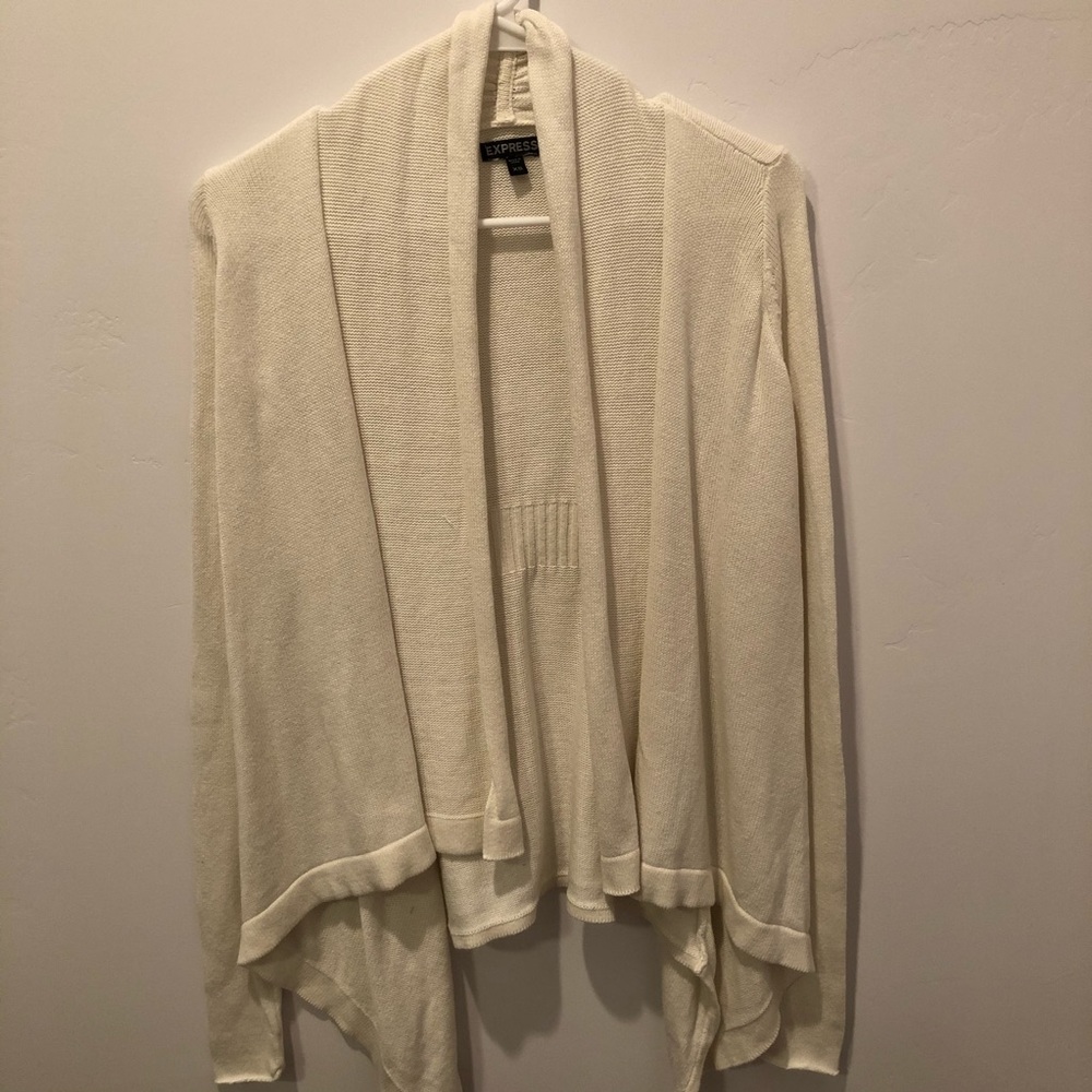 Express Cream Cardigan Sweater Sz XS